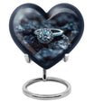 Heart design Ring Urn for ashes.