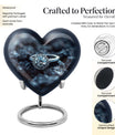 Heart design Ring Urn for ashes.