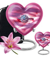Abstract Heart Urn, Memorial Human Ring Funeral Urn for Men