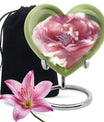Abstract heart-shaped 10-inch Ring Urn