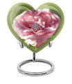 Abstract heart-shaped 10-inch Ring Urn