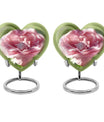 Abstract heart-shaped 10-inch Ring Urn