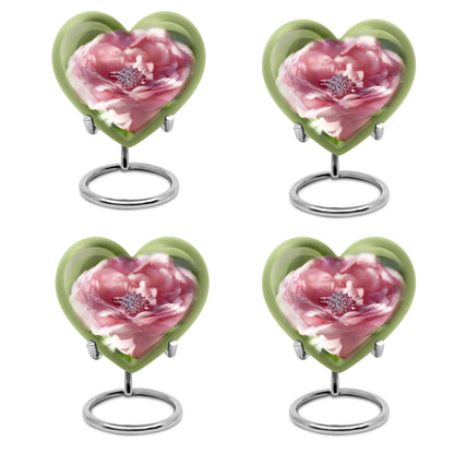 Abstract heart-shaped 10-inch Ring Urn