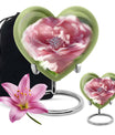 Abstract heart-shaped 10-inch Ring Urn