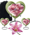 Abstract heart-shaped 10-inch Ring Urn