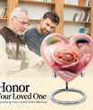 Ring Urn, heart-shaped funeral urn