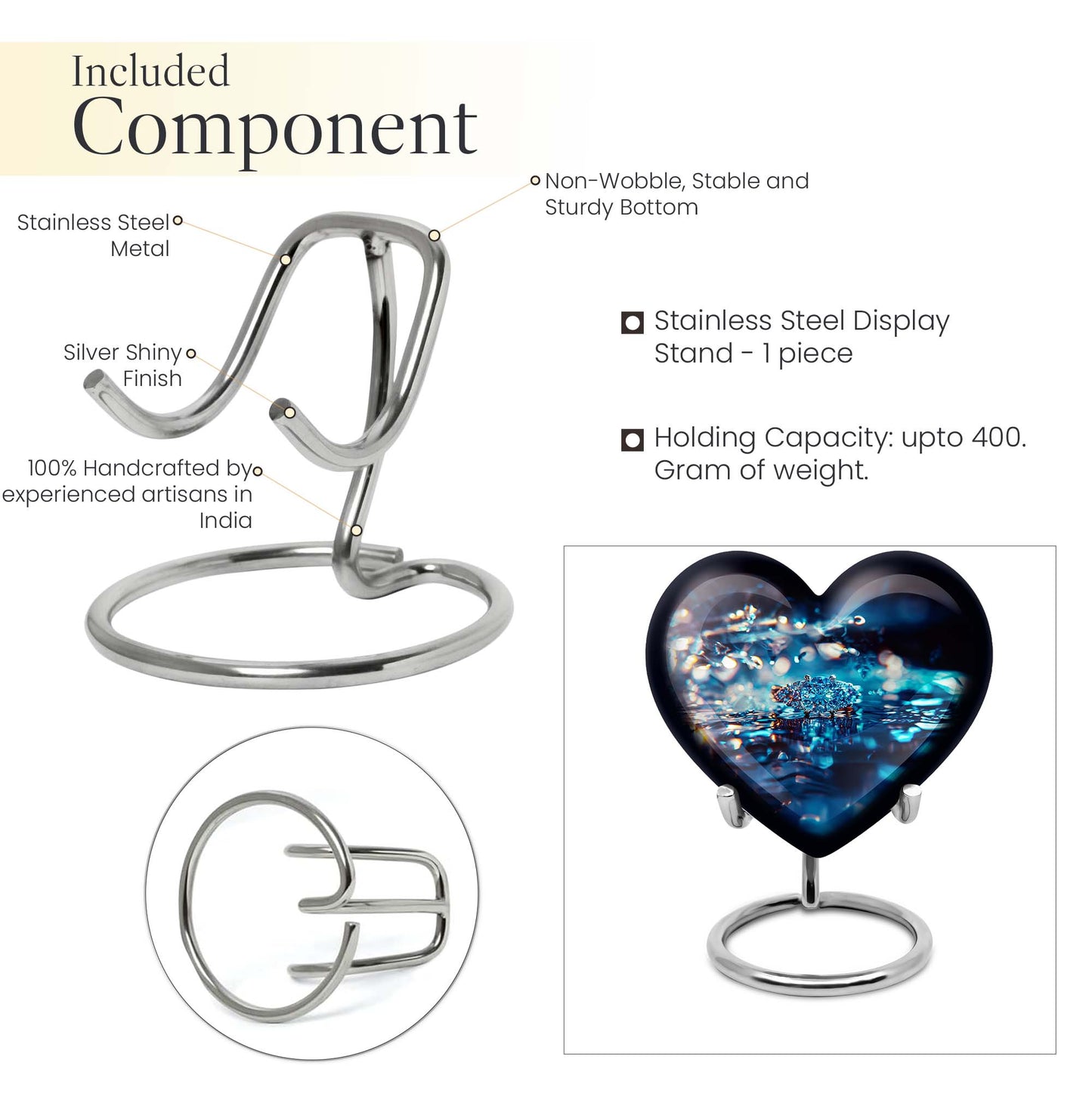 Heart Urn Ring Urn