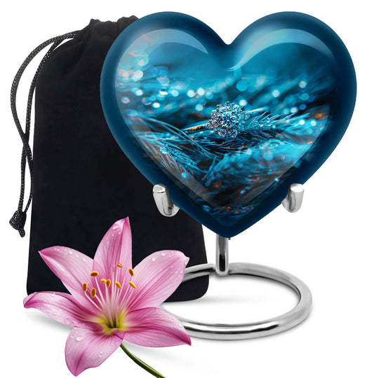 Abstract Heart Ring Urn,