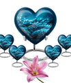 Abstract Heart Ring Urn,