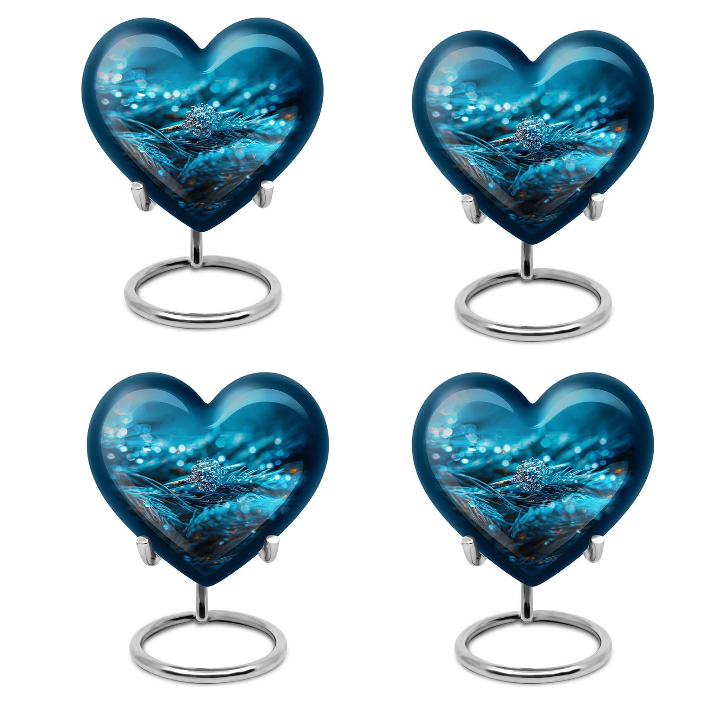 Abstract Heart Ring Urn,