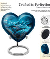 Abstract Heart Ring Urn,