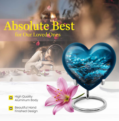 Abstract Heart Ring Urn,