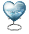 Abstract heart urn for adult male ashes