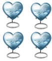 Abstract heart urn for adult male ashes