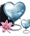Abstract heart urn for adult male ashes