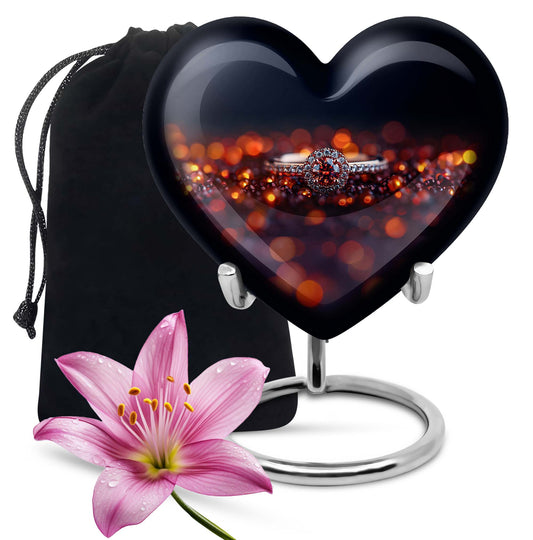 heart urn for human ashes