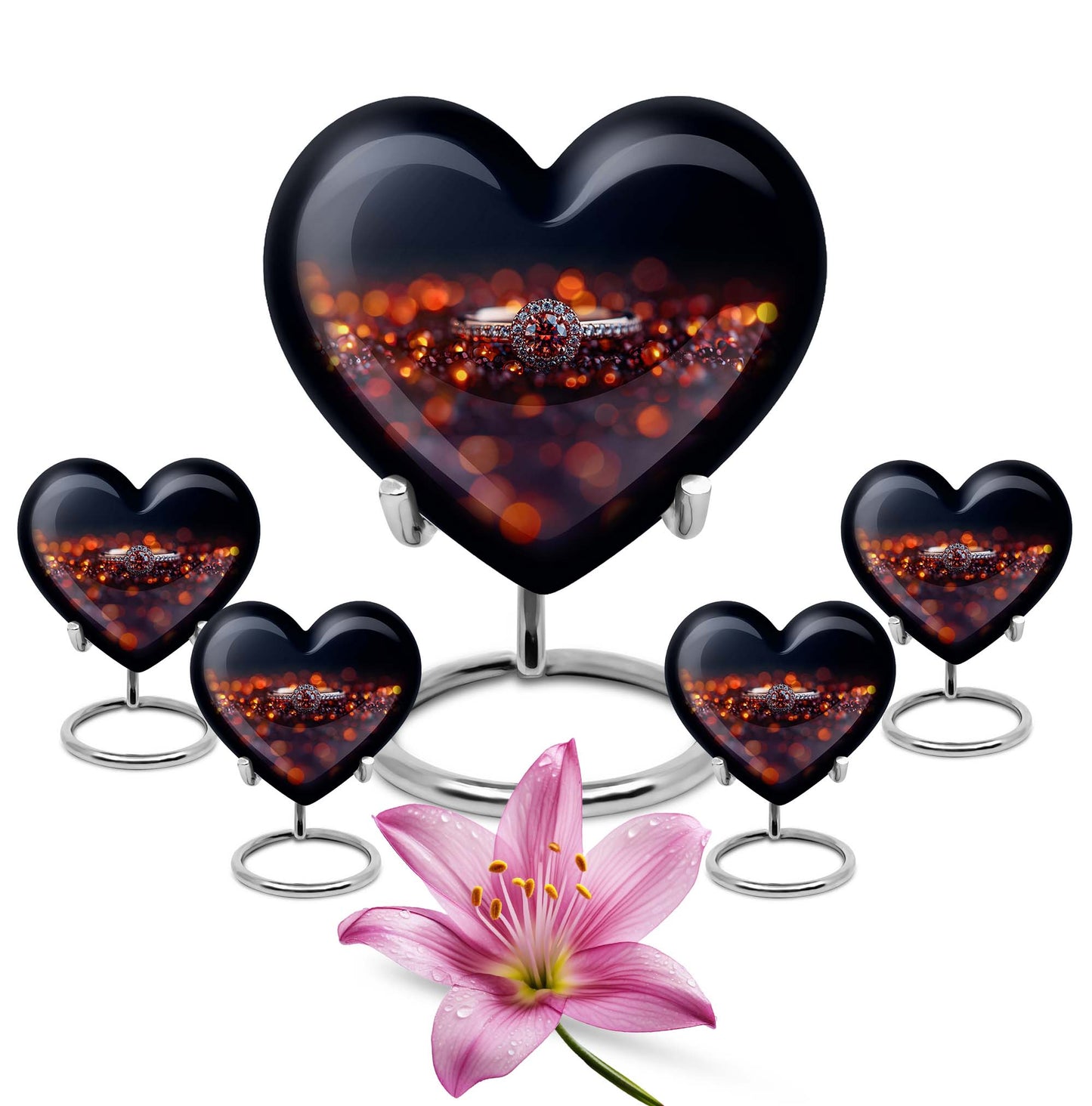 heart urn for human ashes