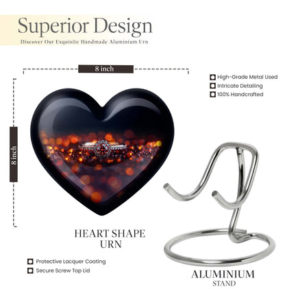 heart urn for human ashes