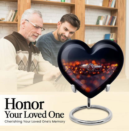 heart urn for human ashes
