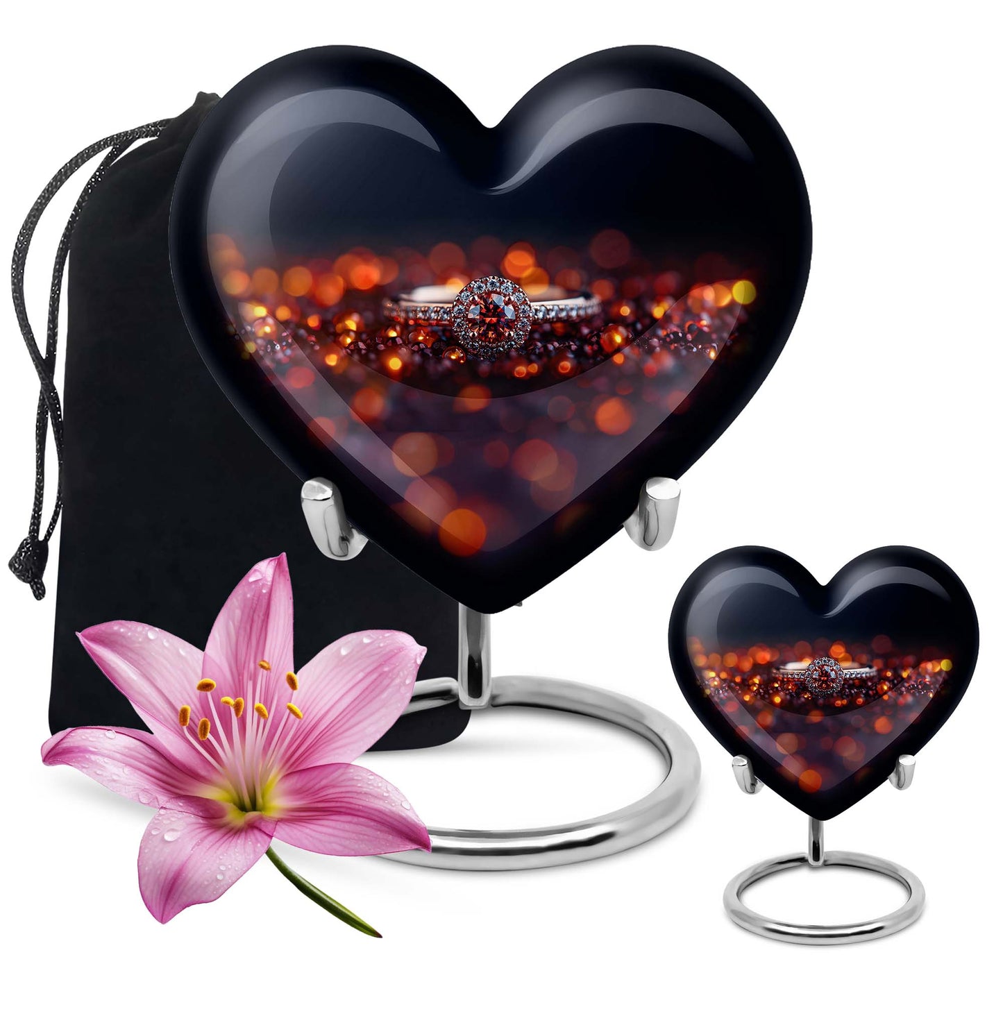 heart urn for human ashes