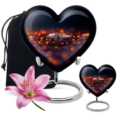 heart urn for human ashes