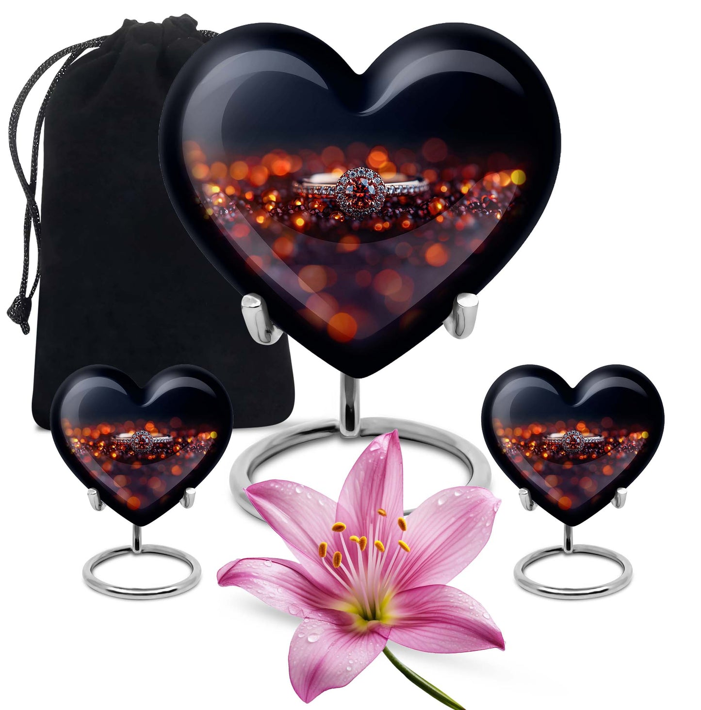 heart urn for human ashes