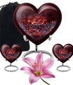 heart-shaped ring urn