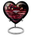 large heart-shaped ring urn