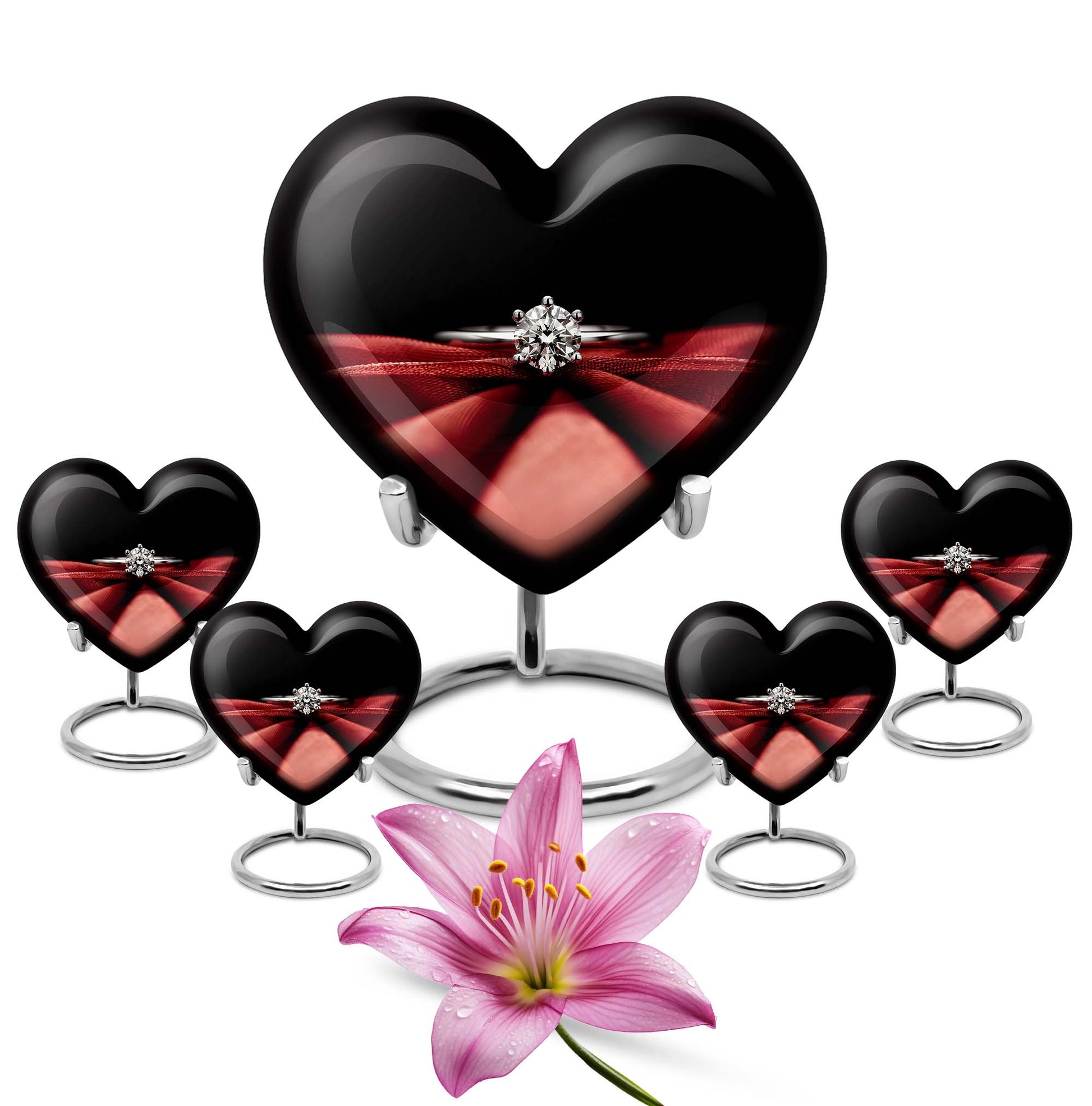 Ring Urn For Human Ashes Funeral, Ashes Memorial Urn