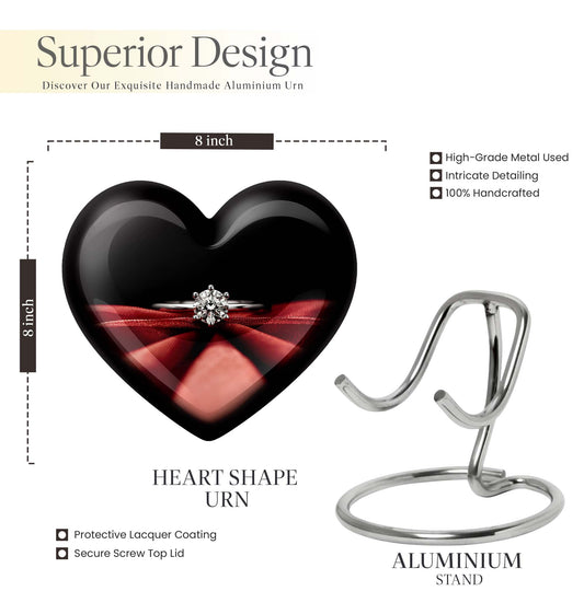 Ring Urn, Heart Design