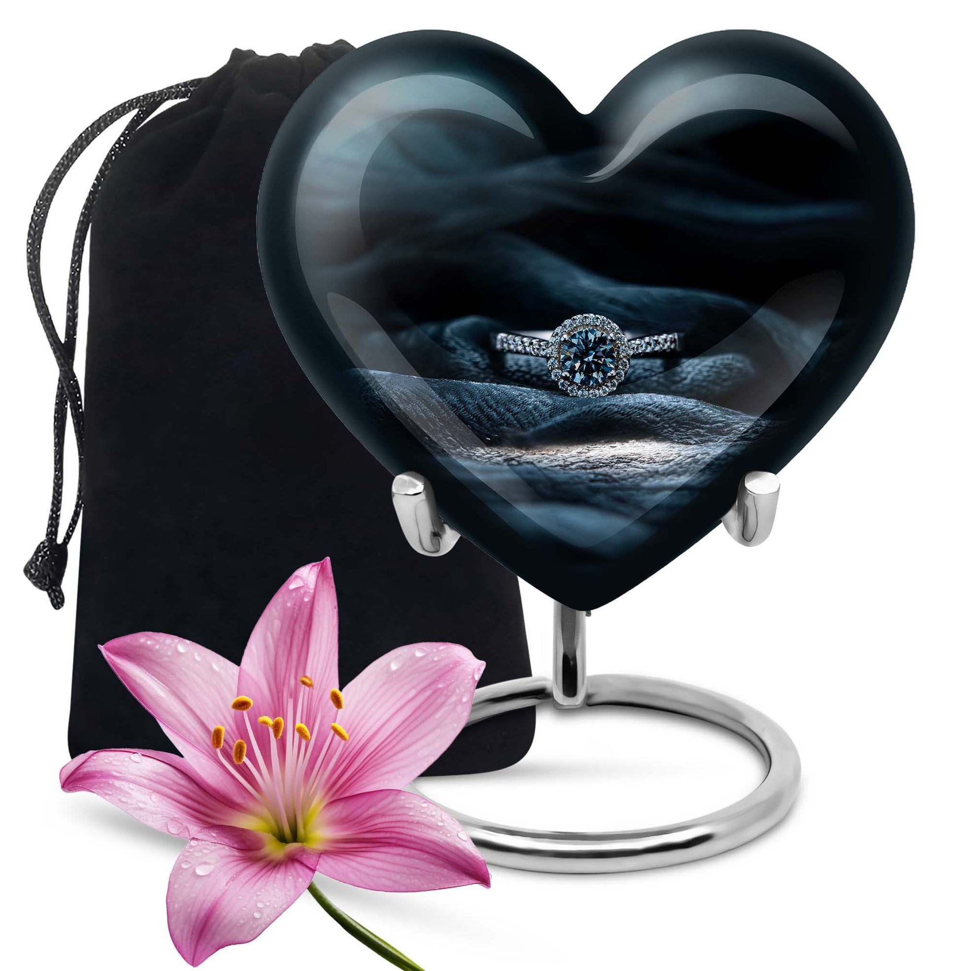 Ring Small Urn For Ashes Funeral, Ashes Cremation Urn For Ashes