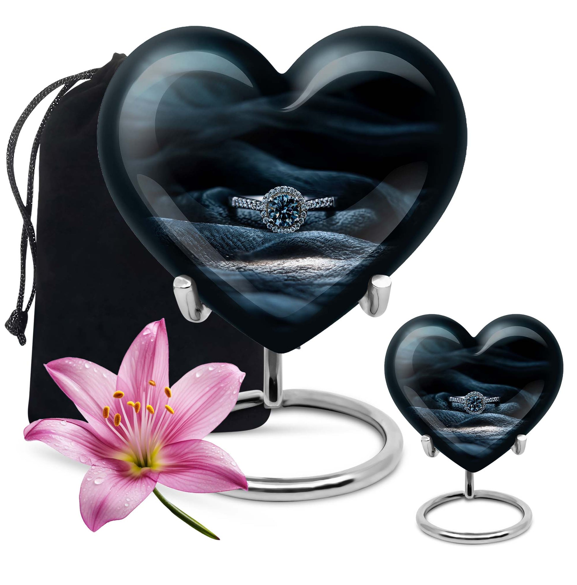 Ring Small Urn For Ashes Funeral, Ashes Cremation Urn For Ashes