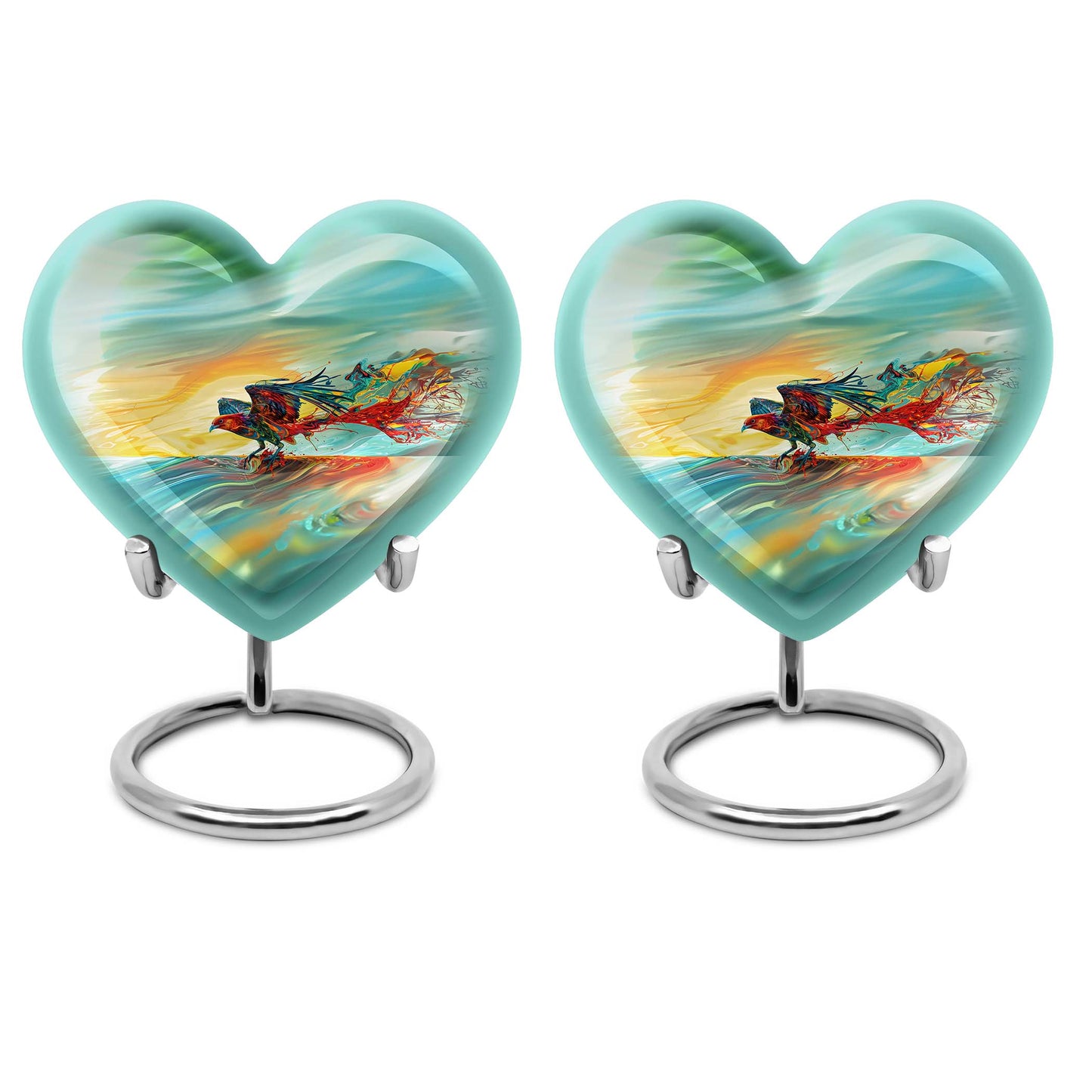 Personalized Bird Keepsake Urn for Human Ashes - 10-inch, 200 cu in - Yatskia