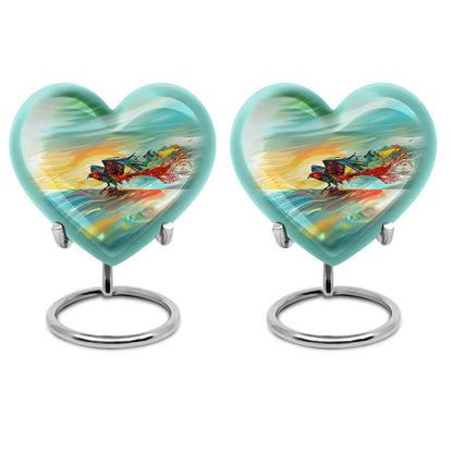 Personalized Bird Keepsake Urn for Human Ashes - 10-inch, 200 cu in - Yatskia