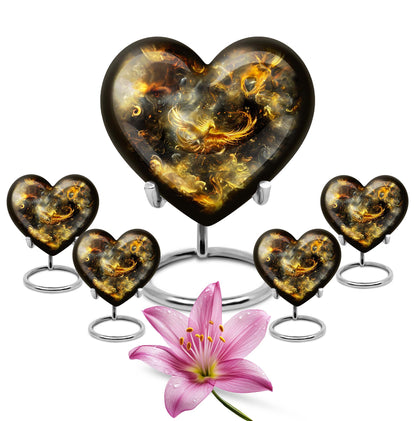 heart-shaped Phoenix Urn