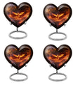 Phoenix Heart Design Cremation Urn for Male Adults