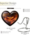 Phoenix Heart Design Cremation Urn for Male Adults