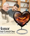 Phoenix Heart Design Cremation Urn for Male Adults