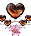 Phoenix heart-shaped urn for mom