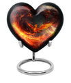 Phoenix heart-shaped urn for mom