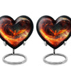 Phoenix heart-shaped urn for mom