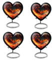Phoenix heart-shaped urn for mom