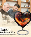 Phoenix heart-shaped urn for mom