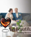Phoenix heart-shaped urn for mom