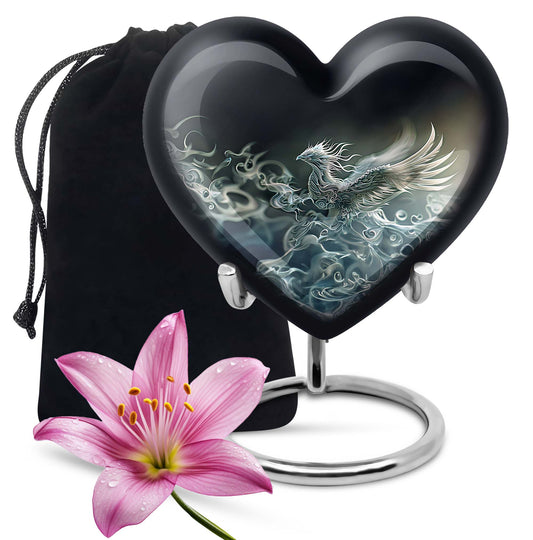 phoenix heart urn for dad