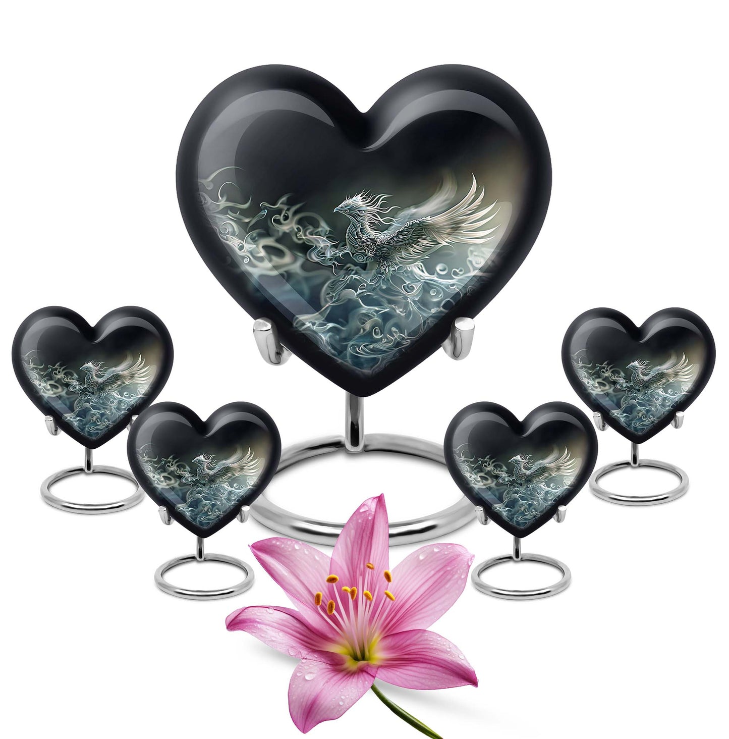 phoenix heart urn for dad