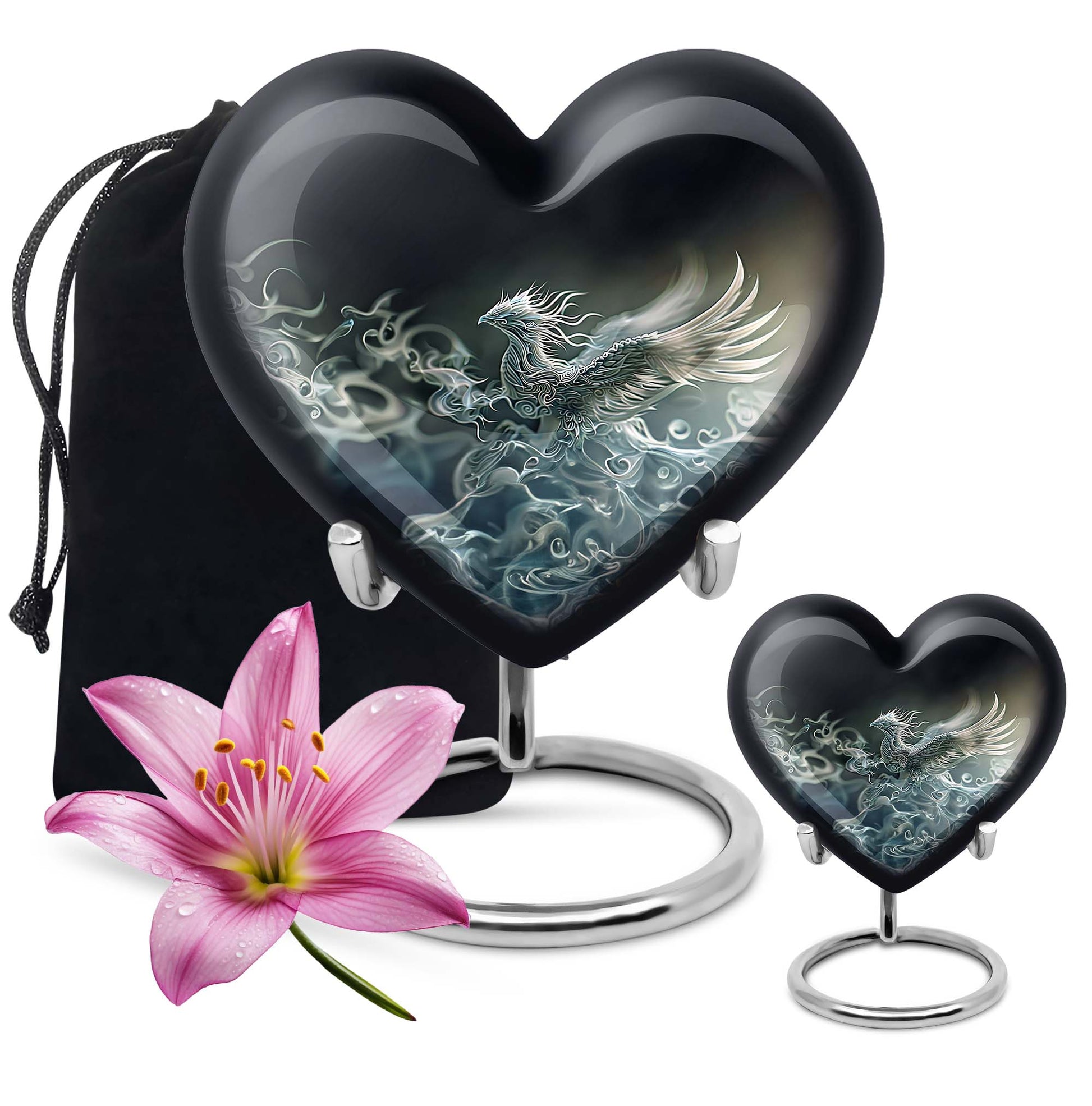 phoenix heart urn for dad