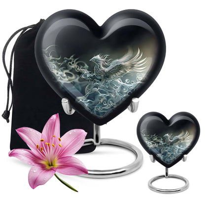 phoenix heart urn for dad