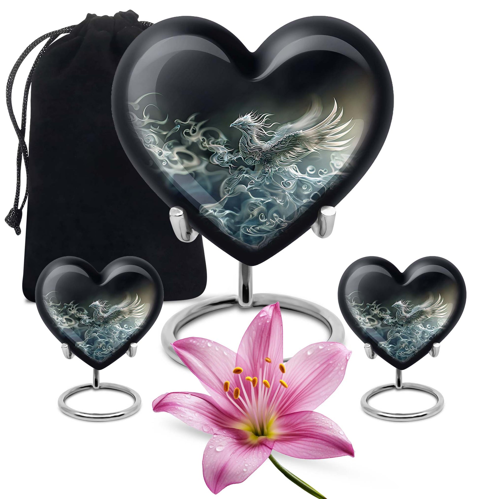 phoenix heart urn for dad