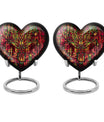 10 inch heart-shaped Phoenix Urn, 